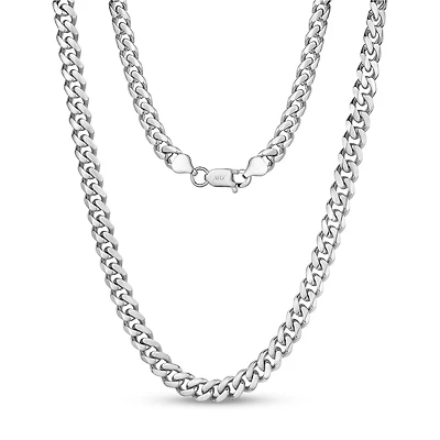 Stainless Steel 8mm Cuban Chain - 18