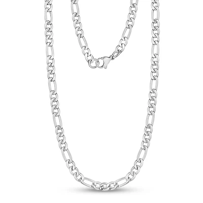Stainless Steel 5mm Figaro Chain - 22
