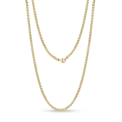 Chaine À Maillons de Blé de 3mm en Acier Inoxidable Dorée - 18