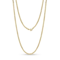 Chaine À Maillons de Blé de 3mm en Acier Inoxidable Dorée - 18