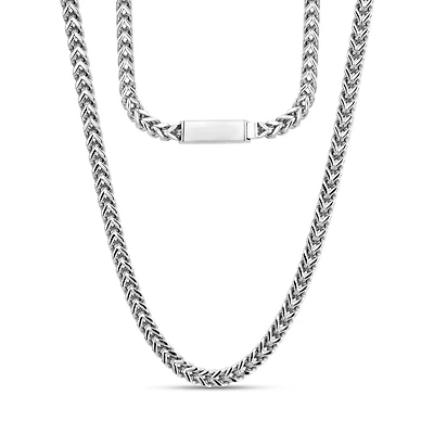 Stainless Steel 4mm Franco Chain - 24