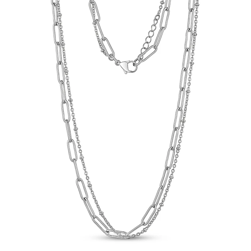 Stainless Steel Paper Clip Chain - 18