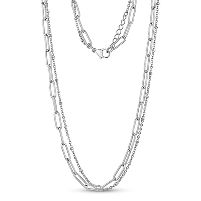 Stainless Steel Paper Clip Chain - 18