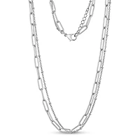 Stainless Steel Paper Clip Chain - 18