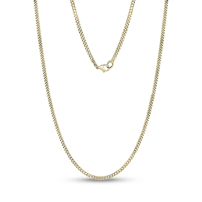 Gold Tone Stainless Steel 2.2mm Cuban Chain - 18