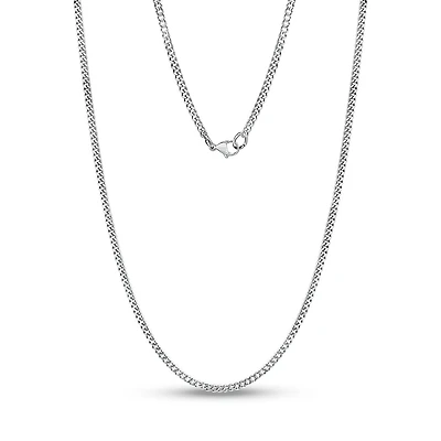 Chaine À Maillons Cubain de 2.2mm en Acier Inoxidable
