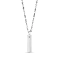Pendentif Femme de Crémation Réversible en Acier Inoxidable avec Chaine – 24