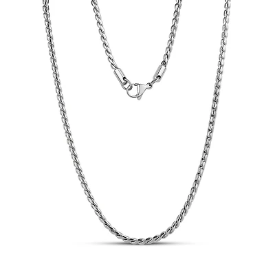 Chaine À Vérouillage Solide de 3mm en Acier Inoxidable - 18