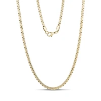Chaine À Maillons Plats de 3.5mm en Acier Inoxidable Dorée