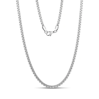 Stainless Steel 3.5mm Flat Box Links Chain -18