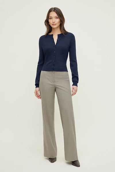 Cardigan à col rond Rebecca