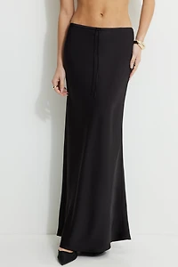Cary Satin Slip Maxi Skirt