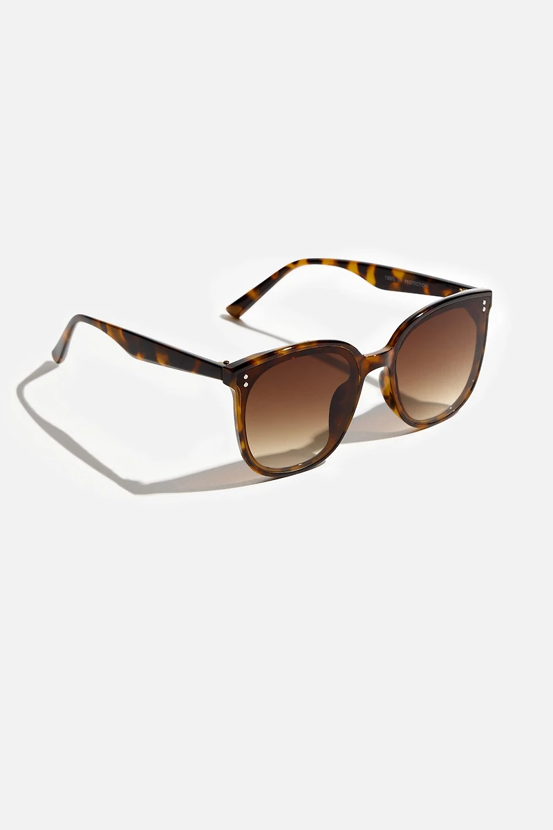 Lunettes de soleil « wayfarer » plates