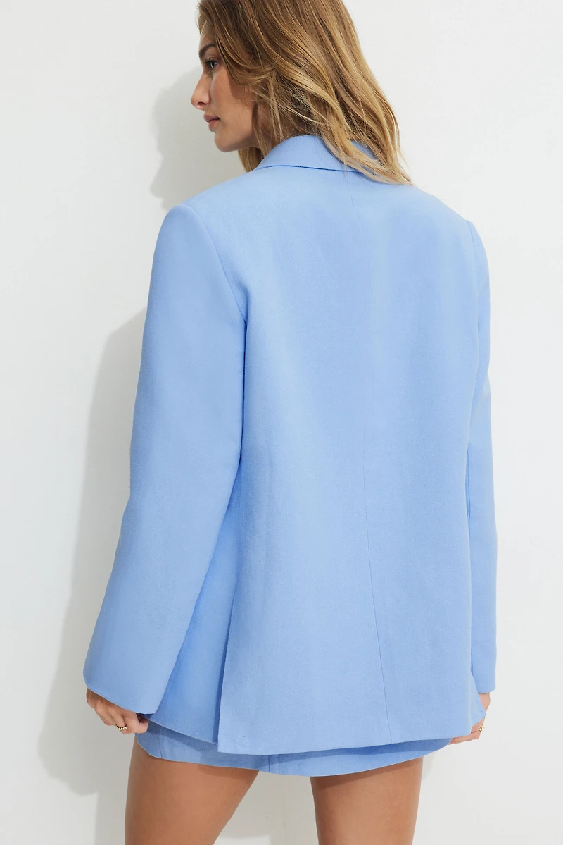 Noa Oversized Linen Blazer
