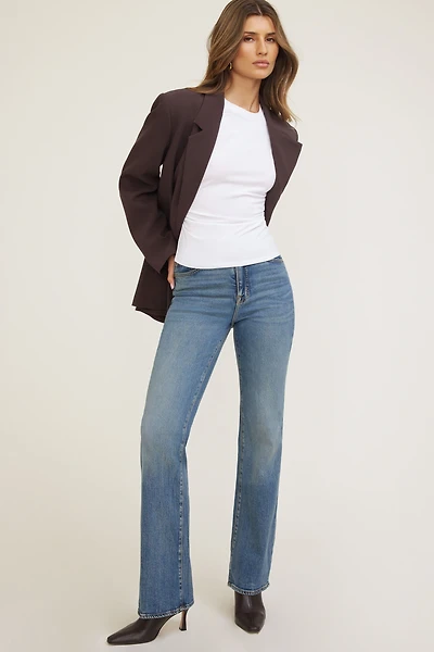 Andrea Shirred Jersey T Shirt