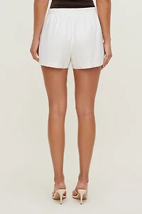 Linen Pull On Shorts