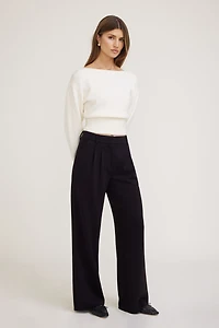 Pantalon à jambe large en scuba Anywear Alex