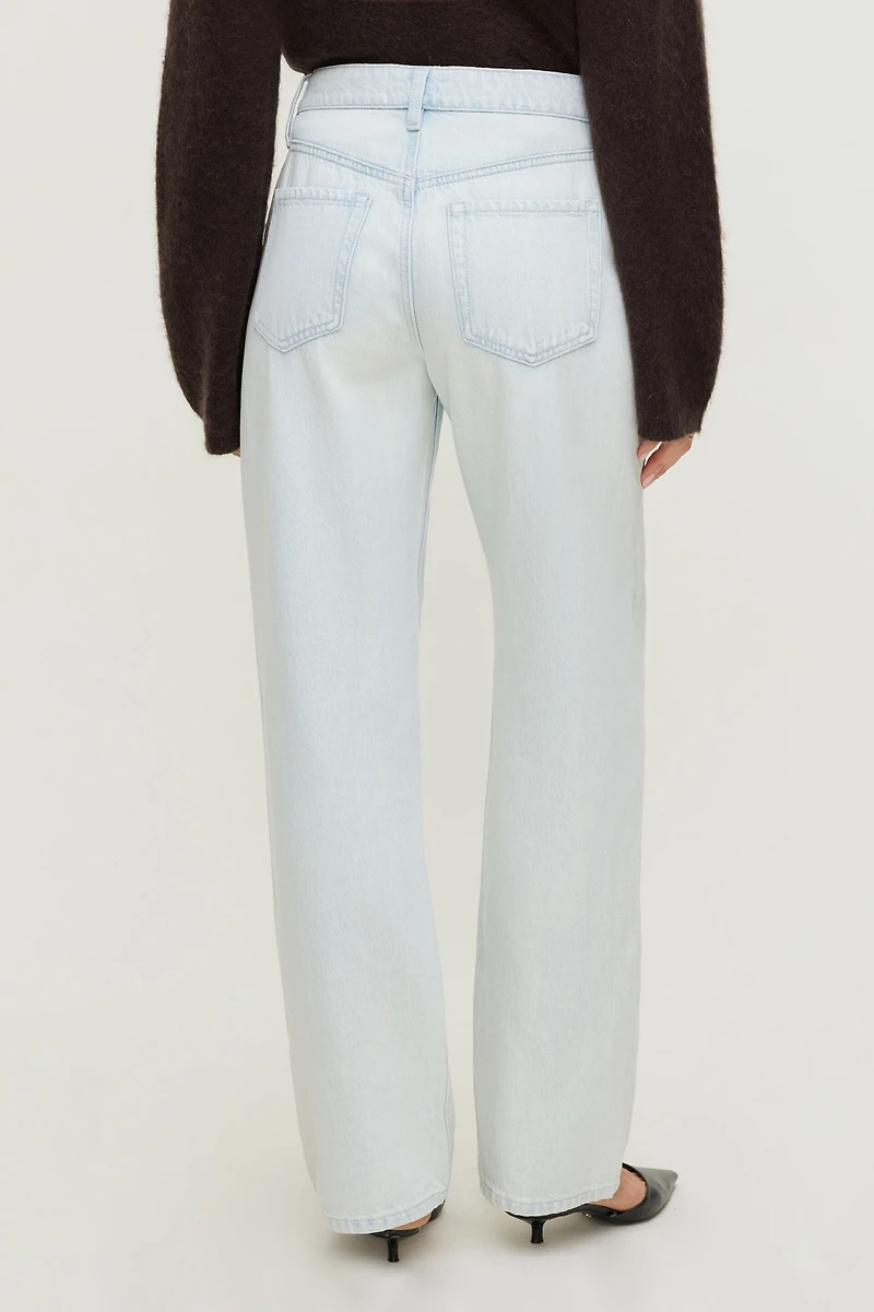 Mika Mid Rise Relaxed Straight Leg Jeans