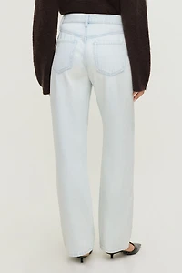 Mika Mid Rise Relaxed Straight Leg Jeans