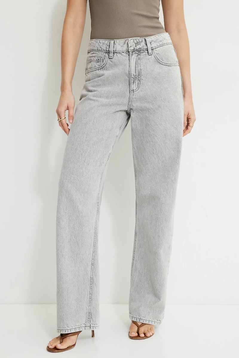 Mika Mid Rise Relaxed Straight Leg Jeans