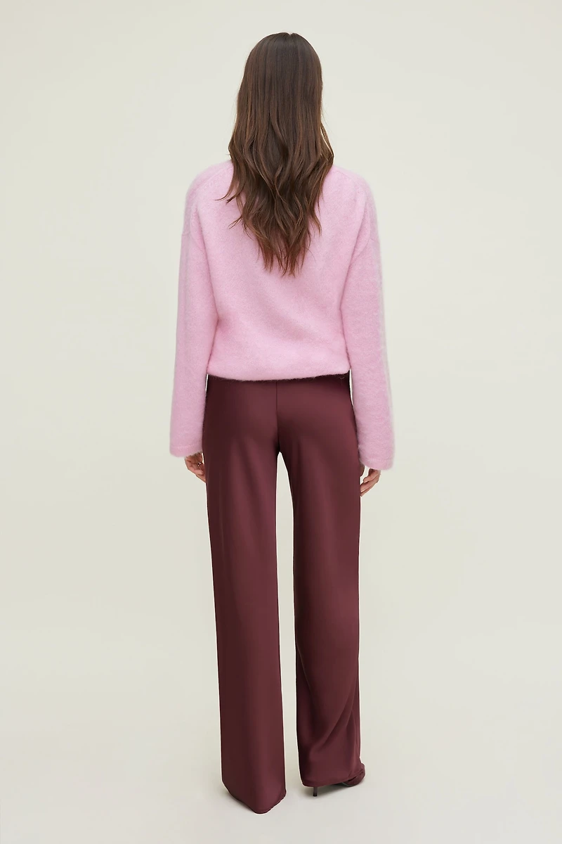 Wide Leg Satin Pants