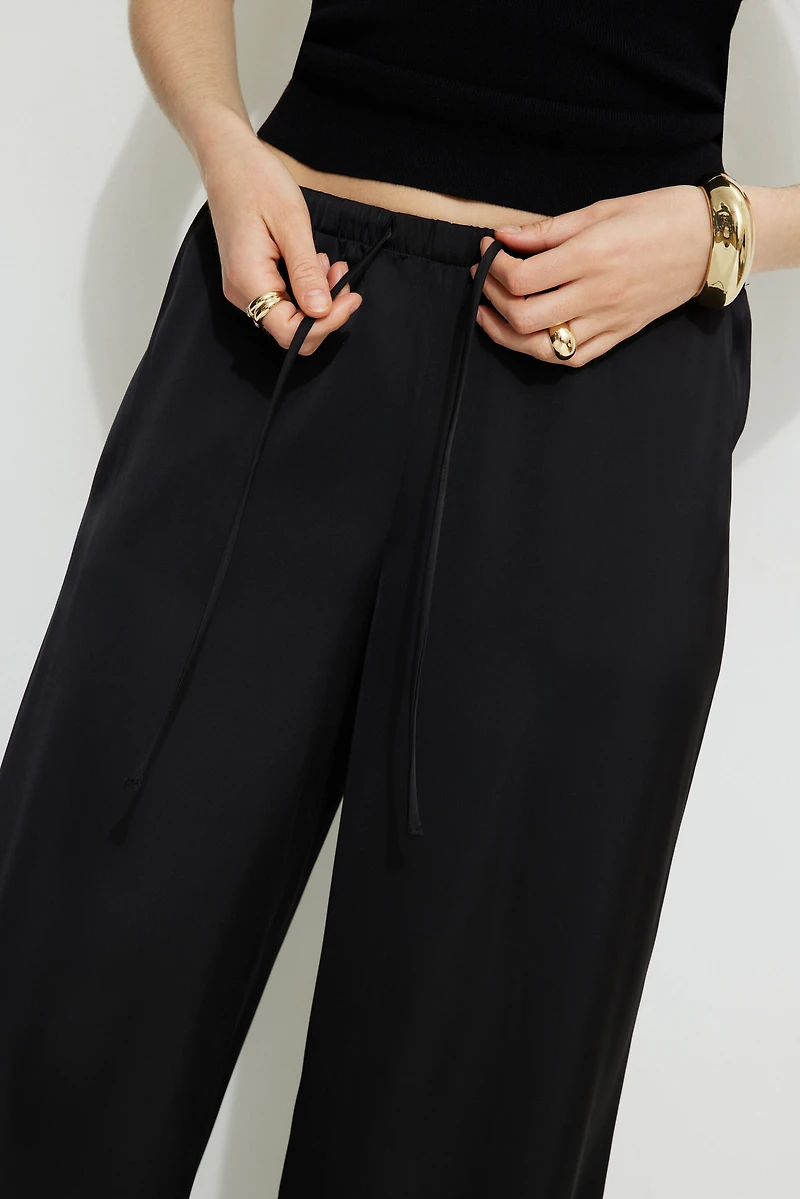 Leo Wide Leg Satin Pants
