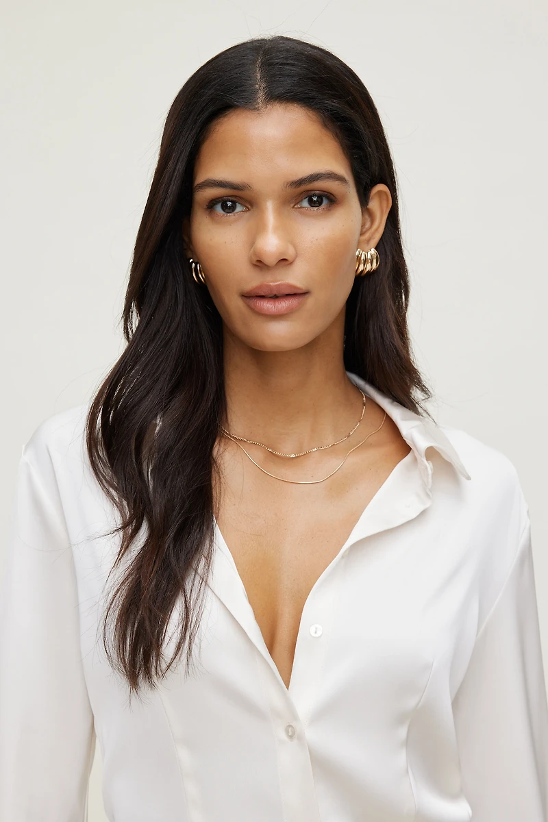 Boutons d'oreilles côtelés