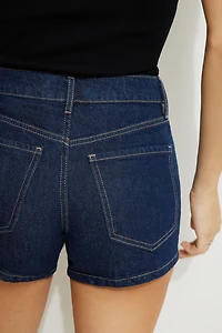 Claudia High Rise Mom Denim Shorts