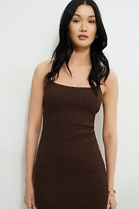 Robe maxi texturée Simona