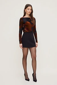 Burnout Cowl Back Bodysuit