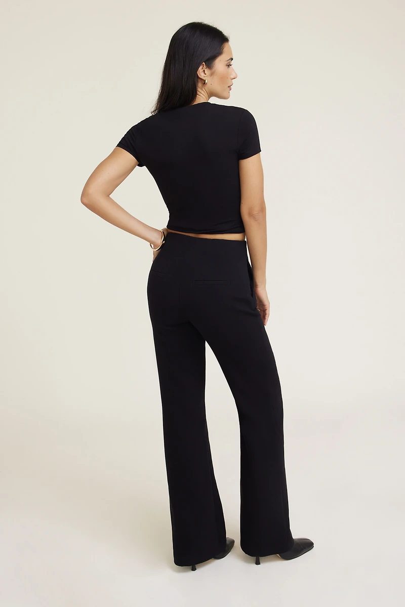 Pantalon ajusté à jambe sem-évasée Stevie