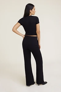 Pantalon ajusté à jambe sem-évasée Stevie