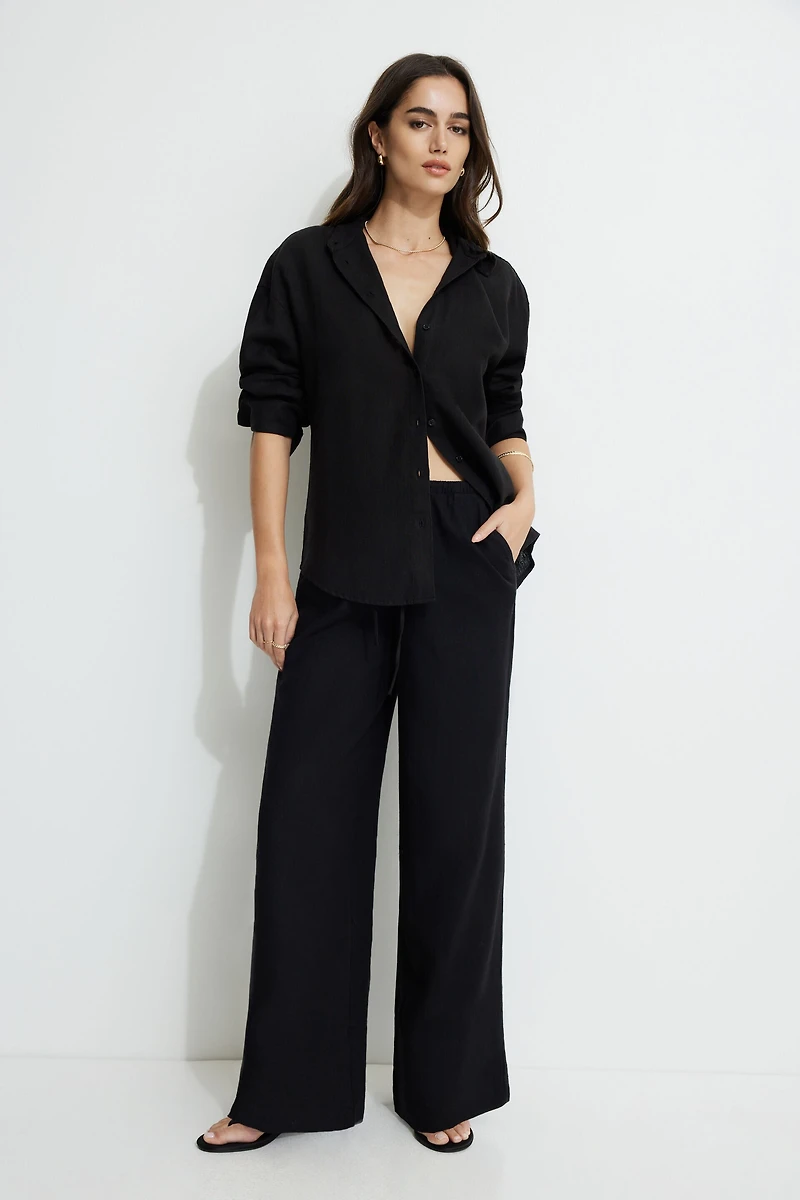 Chemise ample en lin