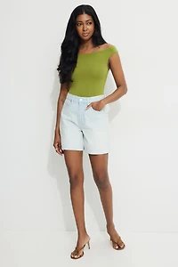 Off Shoulder Jersey Bodysuit