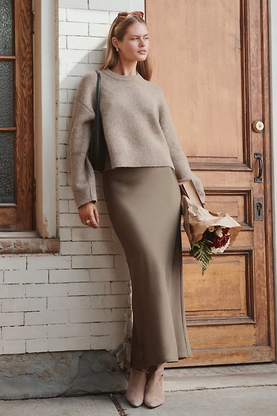Satin Maxi Skirt