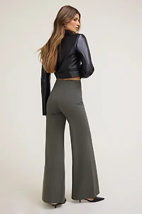Wide Leg Ponte Pants