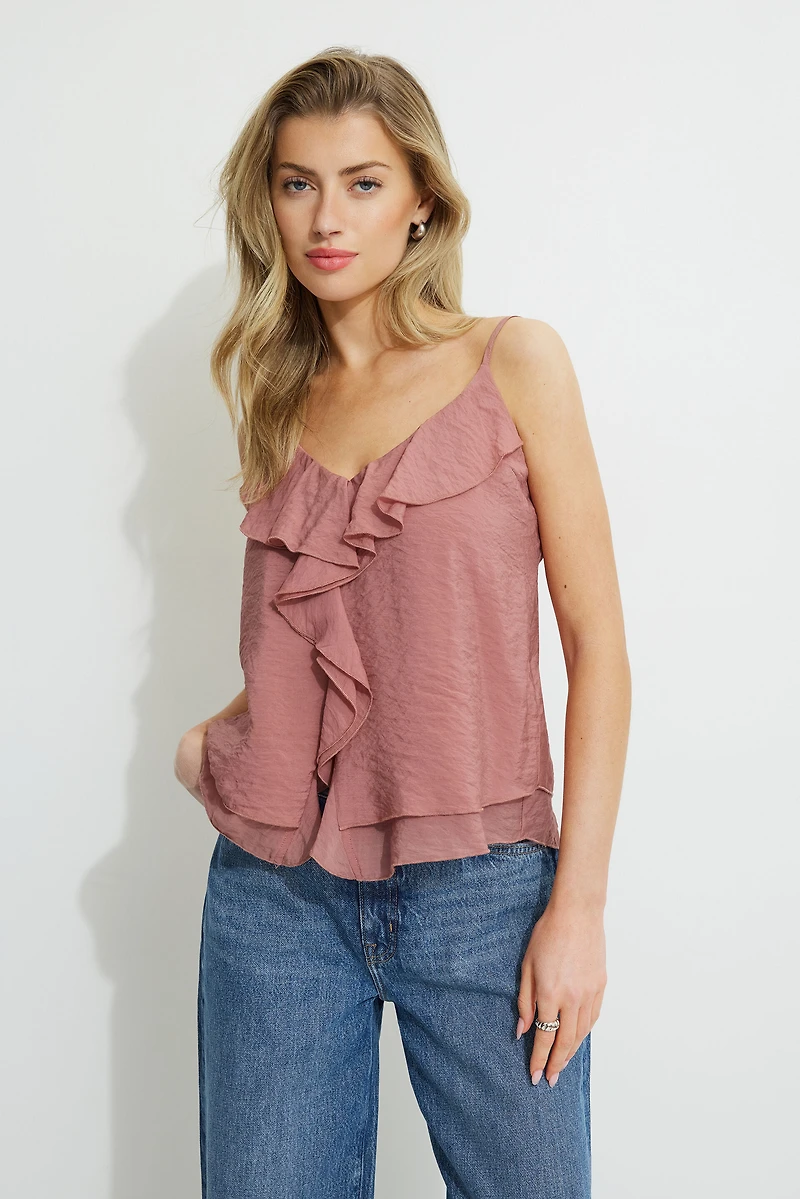 Clover Ruffled Cami Top
