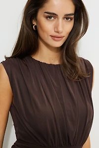 Cinched Mesh Top