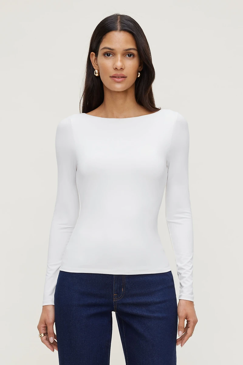Nola Sculpt Long Sleeve Top