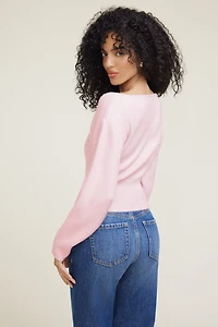 Juliet Cinched Boat Neck Sweater