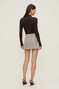 Mock Neck Long Sleeve Top