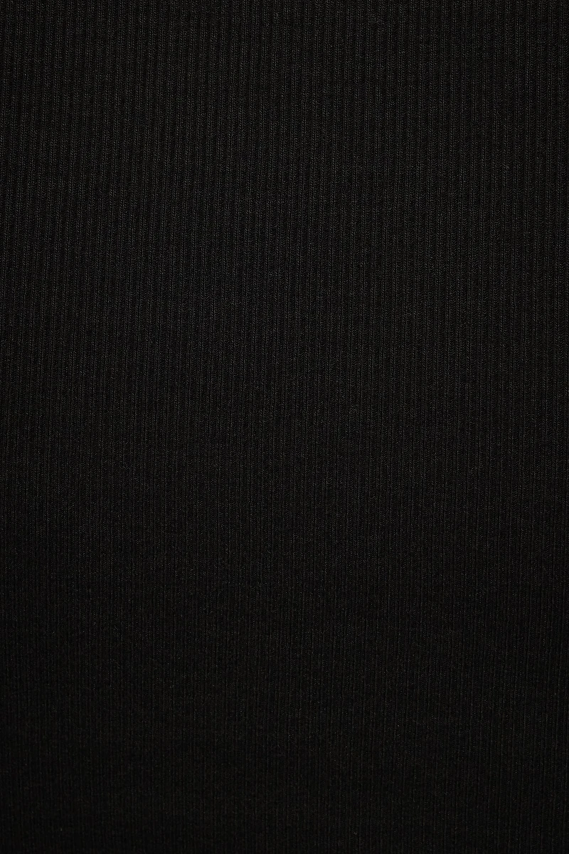 T-shirt ultra-court côtelé Keri