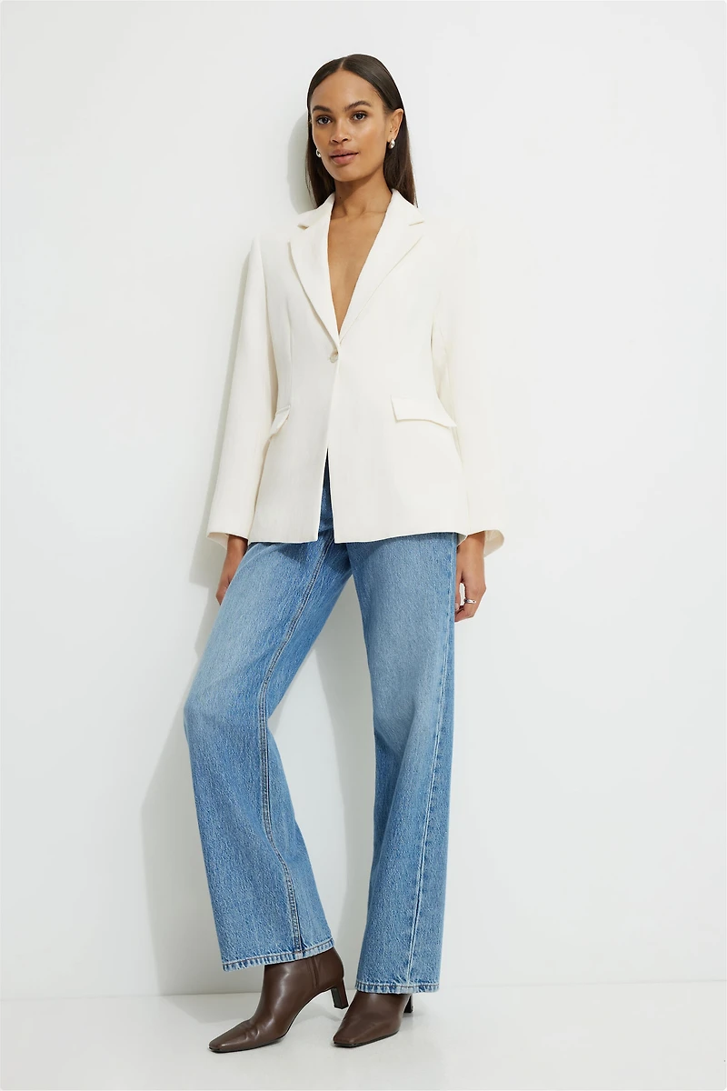 Straight Single Breasted Blazer