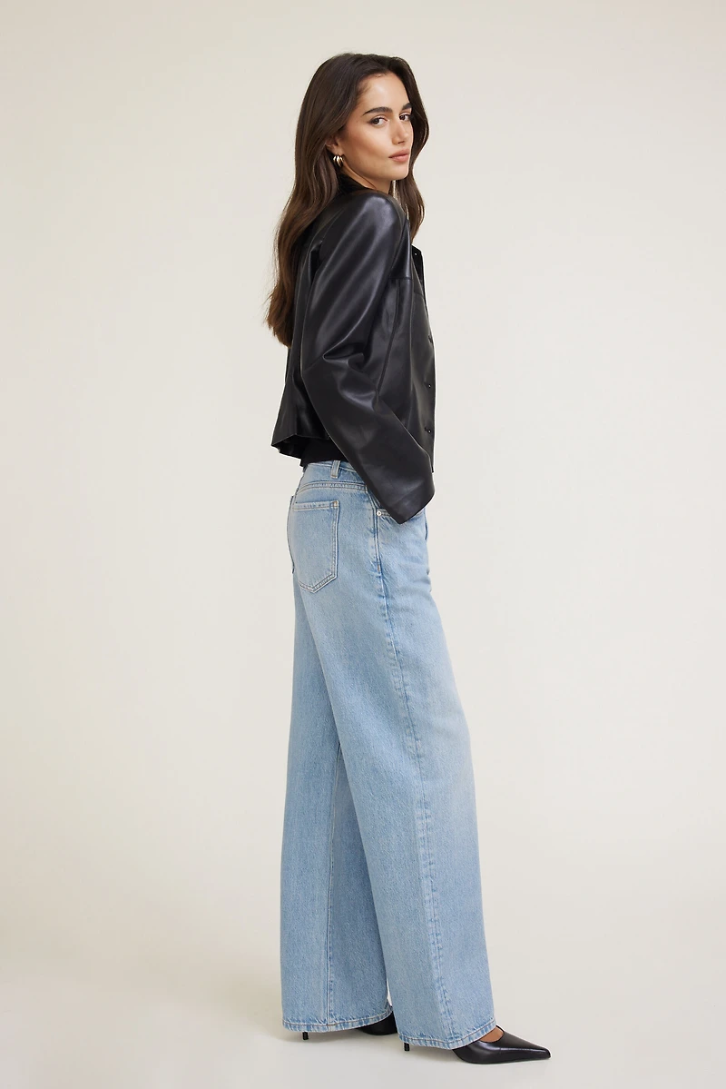 Jean ample Sydney à taille mi-haute