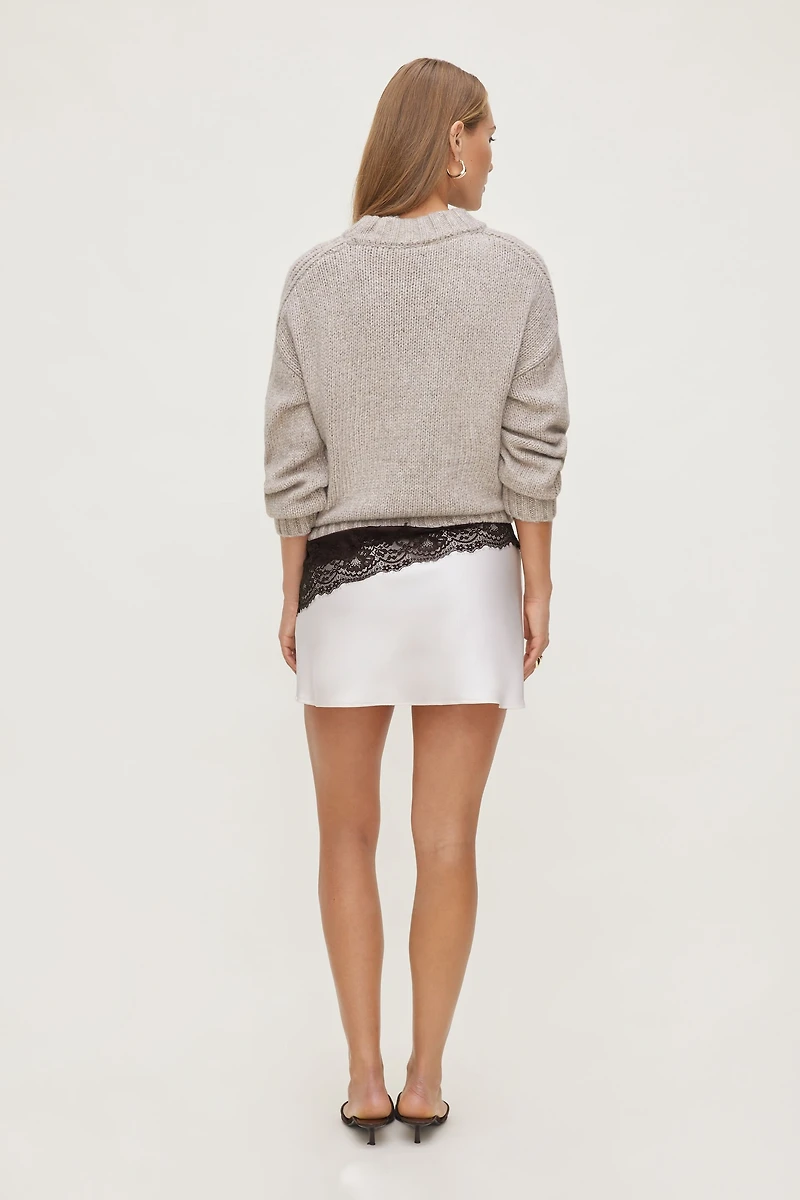 Slip Satin Mini Skirt