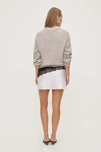 Slip Satin Mini Skirt