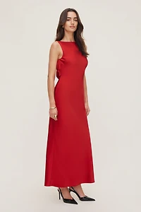 Nora Satin Maxi Slip Dress