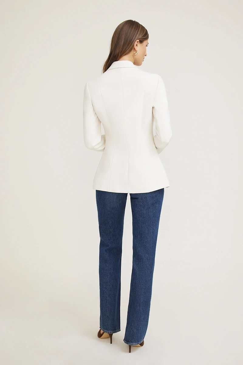 Fitted Single Button Blazer