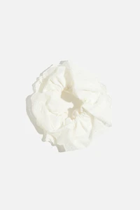 Ruffled Eyelet Scrunchie