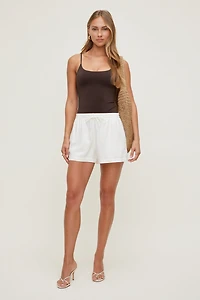 Linen Pull On Shorts
